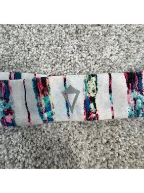 Lululemon Ivivva Headband Girls One Size Stripes Multi-colored flaw